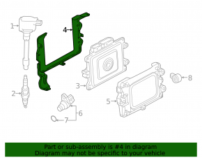 Honda Accord 18-22 Engine Computer ECU Bracket Assembly