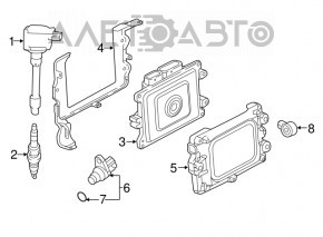 Honda Accord 18-22 Engine Computer ECU Bracket Assembly