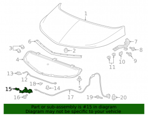 Chevrolet Bolt EV 22-23 Hood Lock with Sensor