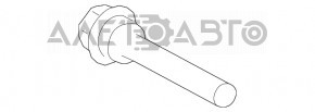 Front left Toyota Camry v70 18-24 caliper bracket guide, short