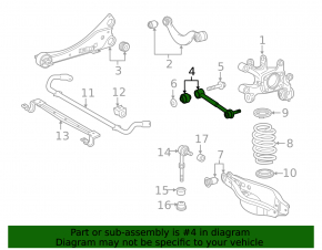 Rear left camber arm Lexus CT200h 11-17 torn boot