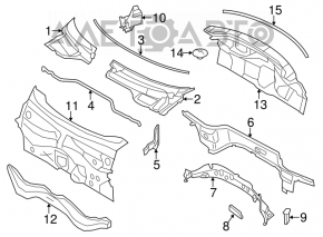 Mini Cooper Clubman R55 07-14 Windscreen Wiper Pan