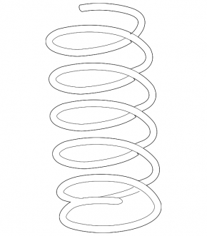 Front left spring Nissan Altima 13-18 stiffness white 2 red