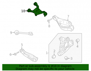 Upper rear left control arm for Nissan Pathfinder 22-25