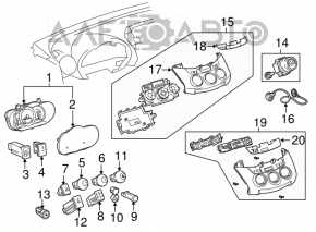 Left climate control for Toyota Rav4 06-12