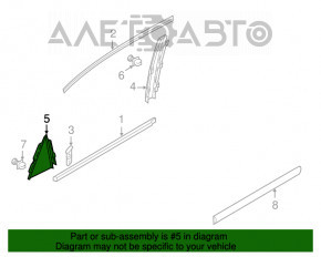 Triangle door rear right VW Passat b8 16-19 16- USA