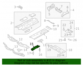Rear engine guard Audi A3 8V 15-20 type 2