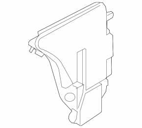BMW 5 F10 11-16 washer reservoir without neck and sensor without headlight washer