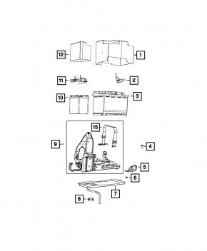 Battery mount 12v Jeep Compass 17-