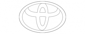 Toyota Rav4 19-24 hybrid trunk door logo emblem