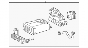 Lexus NX300h 15-21 carbon canister absorber