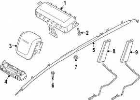 Hyundai Santa Fe 24-26 driver's seat airbag