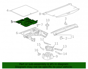 Chevrolet Equinox 18- trunk flooring