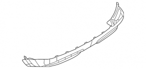 Rear bumper lip for Nissan Juke 15-17 S, SL, SV
