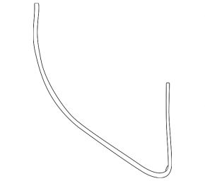 Front left door seal for Porsche Taycan 20-26