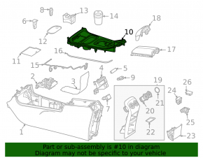 Upper center console trim for Mercedes X247 GLB 20-26