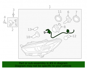 Underhood wiring with fuse box for Ford Fusion mk5 13-13 1.6T