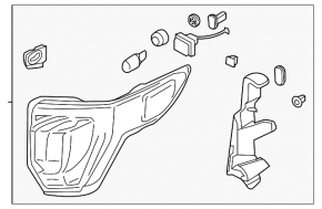 Right headlight Ford Explorer 16-19 level 5