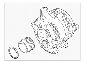 Ford Edge 19-24 2.0T Alternator Water Damage