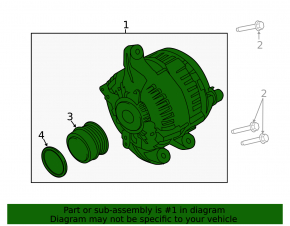 Ford Edge 19-24 2.0T Alternator Water Damage
