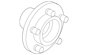 Rear left wheel hub for Land Rover Range Rover Evoque 12-18
