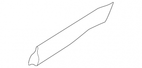 Lower rear right door trim for Land Rover Range Rover Sport 13-22