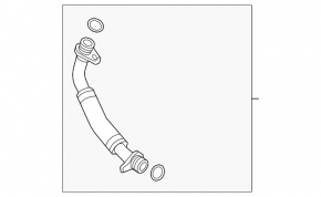 Audi A5 F5 21-25 MHEV Turbocharger Oil Drain Pipe