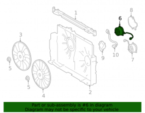 Right cooling fan motor for Lexus NX300h 15-21