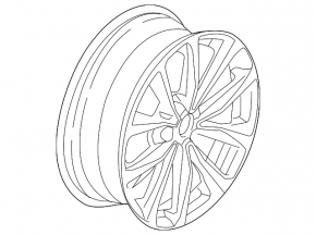 Wheel disk R19 BMW X3 G01 18-21 type 2 light curb