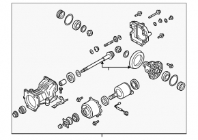 Rear differential gearbox Nissan Murano z50 03-07