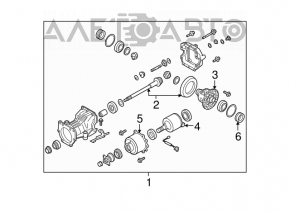 Rear differential gearbox Nissan Murano z50 03-07