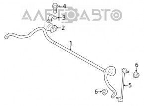 Front stabilizer bar for Mitsubishi Outlander 18-22