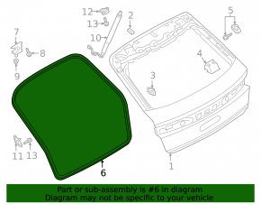 Audi Q8 19-25 trunk door rubber seal scratches