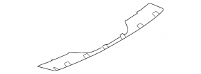 Rear bumper lip trim BMW X5 E70 11-13 rest