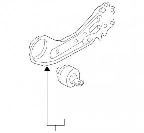 Rear left longitudinal control arm Kia Optima 16-20