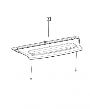 Rear shelf Fiat 500L 14-19