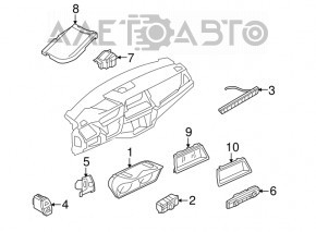 Front panel control buttons central BMW X5 E70 07-10