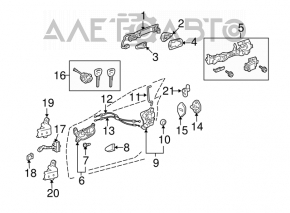 Lexus IS250 IS300 IS350 06-13 Inner Front Right Door Handle