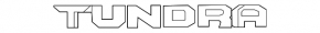 TUNDRA emblem on the front right door of the Toyota Tundra 14-21