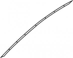 Upper door molding front left Infiniti Q50 14-20 chrome
