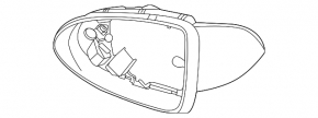 Left mirror housing for Hyundai Sonata 20-23