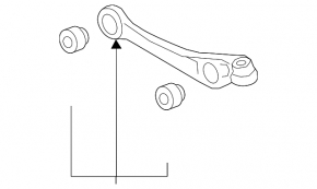Upper rear right transverse control arm Audi A4 B9 17- front