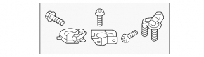 Upper left headlight mount kit for Audi B9 17-19