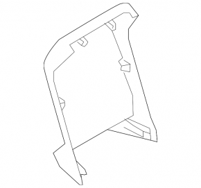 Center console trim rear Subaru Impreza 17- GK black, scratches