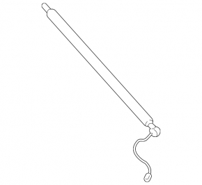 Electric tailgate shock absorber for left Porsche Panamera 17-23