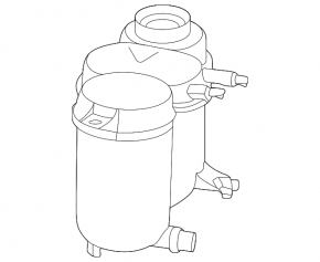 Cooling expansion tank Mercedes C-class W206 300 22-25
