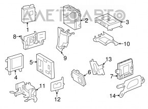RELAY FUSE BOX Mercedes W221 cover latches broken