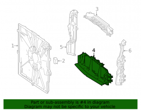 Lower radiator deflector Mercedes Metris W447 16-23