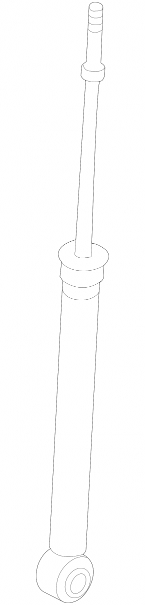 Rear shock absorber left Nissan Versa Note 13-19 with support