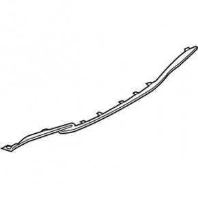 Rear bumper trim lower Ford Explorer 18-19 rest gray